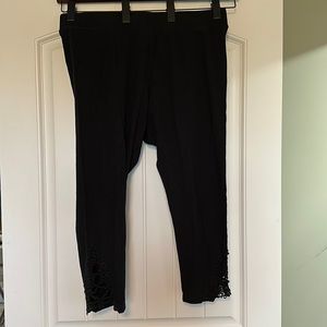 Torrid Capri Leggings with Lace Insert